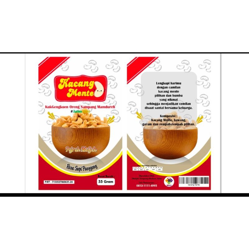 kemasan custom standing pouch 12×20cm aluminium foil paper glossy