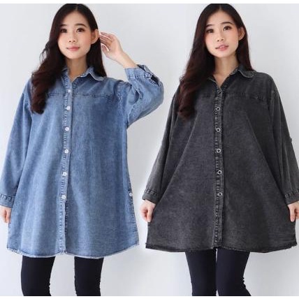 Baju Wanita Size Jumbo Kemeja Wanita Size Jumbo Kemeja Jeans Wanita