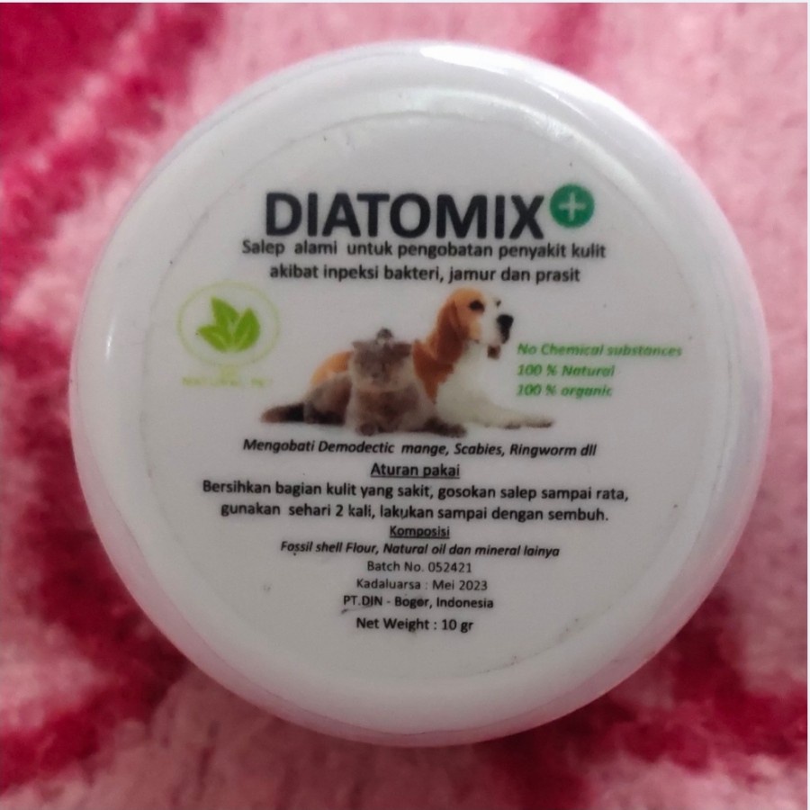 DIATOMIX SALEP JAMUR KUCING & DEMODEX ANJING AMAN BUAT KITTEN PUPPY