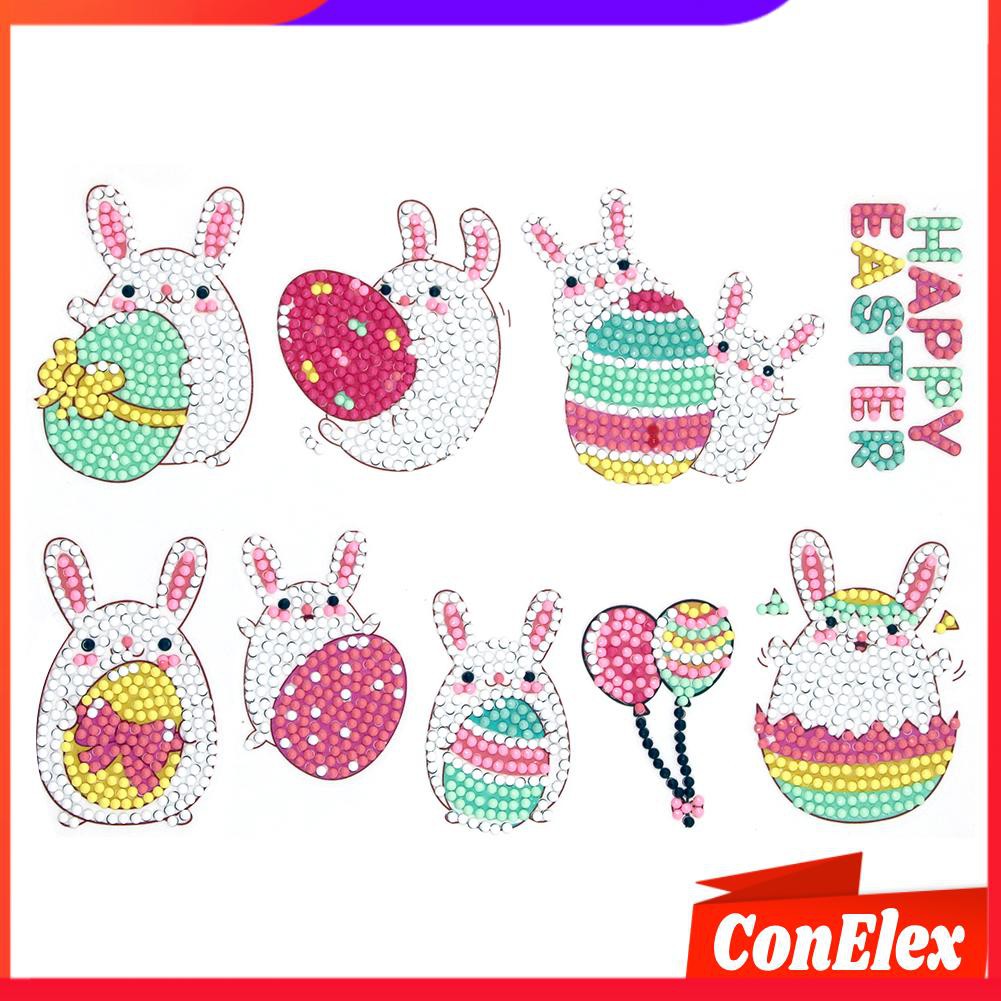8pcs Diy Lukisan Diamond Dengan Gambar Kartun Kelinci Untuk Hiasan Dekorasi Rumah Shopee Indonesia
