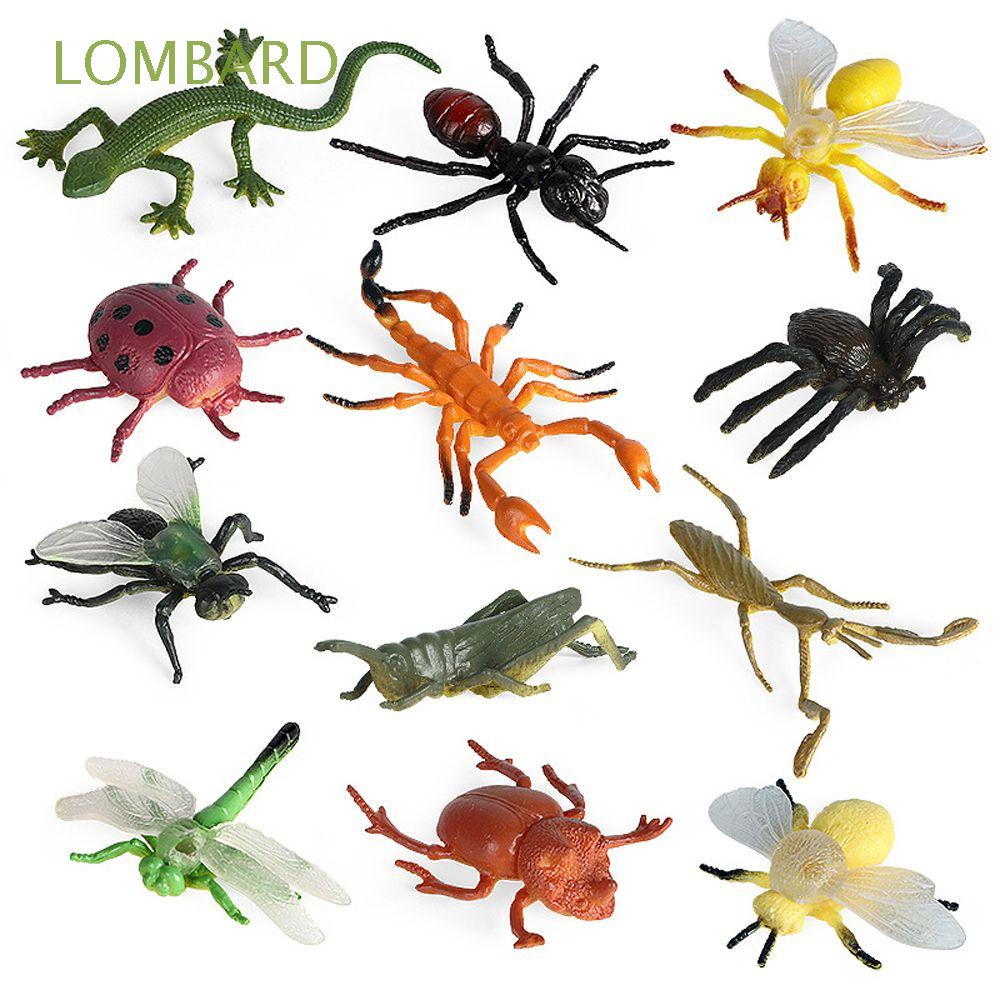 10 pcs Realistic Insect Bug Animal Toy Spider Mantis Ant Beetle Figures Play Set 
