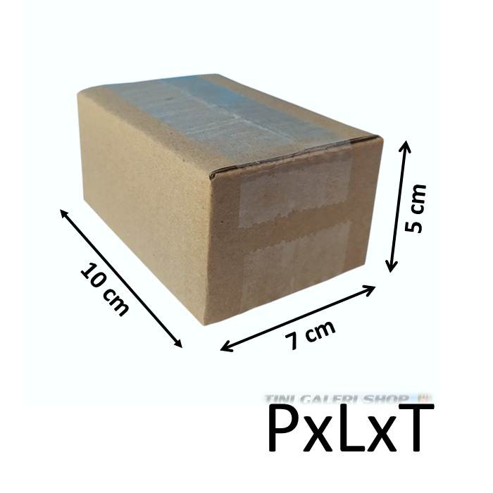 Kardus Packing Karton Box Uk.10x7x5 cm Luar Polos Dalam Ada Tulisan-4