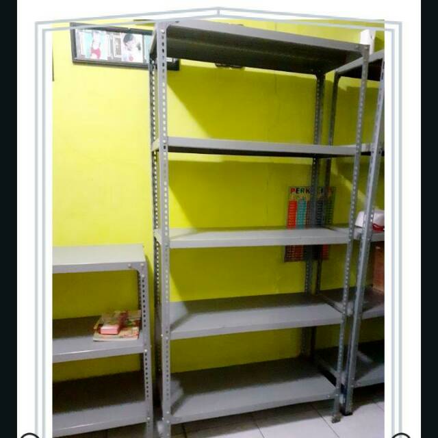 Rak besi siku lubang 5 susun
