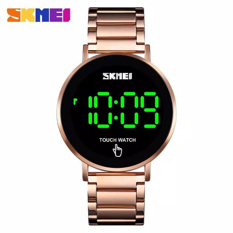 {COD} Jam Tangan SKMEI 1550 | Jam Tangan Pria Digital | Jam Tangan Keren Tali Stainless