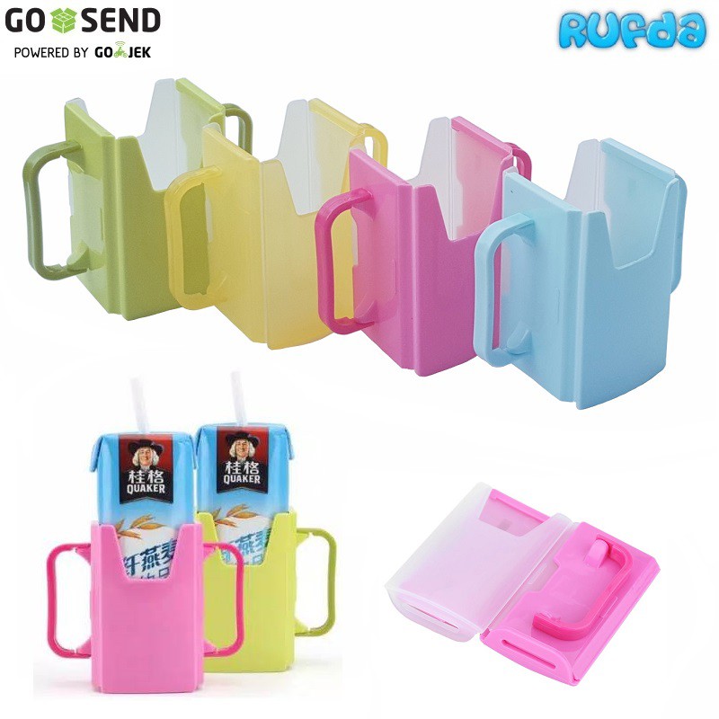 Juice Drink Box Holder Wadah Minuman Kemasan Bisa Dilipat