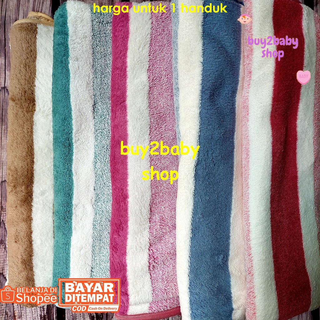 Handuk mandi bayi bahan handuk super halus dan lembut motif 140 x 80 cm 1 PCS