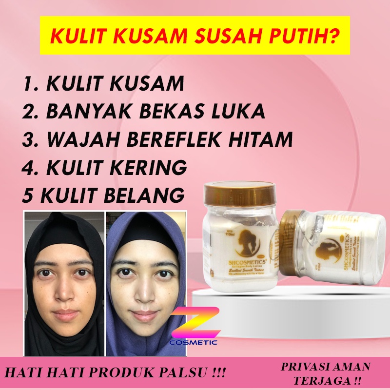 Bibit Collagen SH Cosmetic Original Bpom Lotion Pemutih Badan Permanen 100ml Ampuh