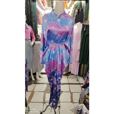 Gamis Kaftan Jumputan Palembang