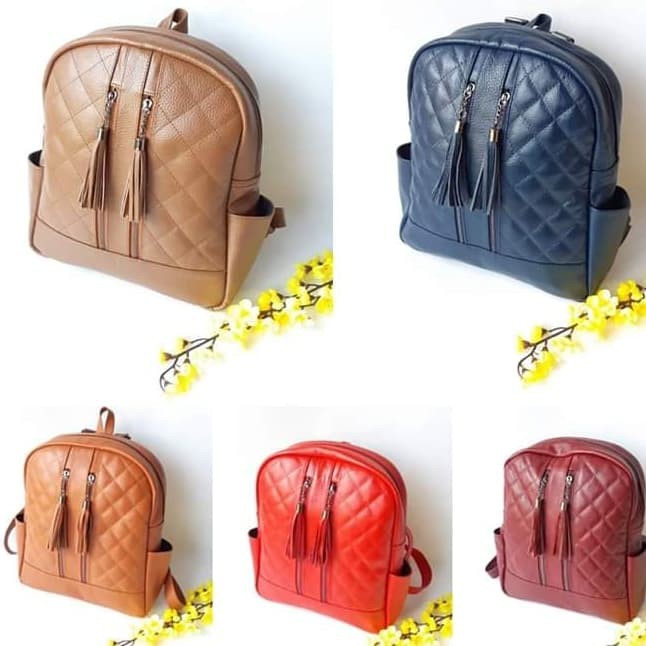 Tas Ransel Wanita Tas Wanita Backpack Tas Kulit Garut Terlaris