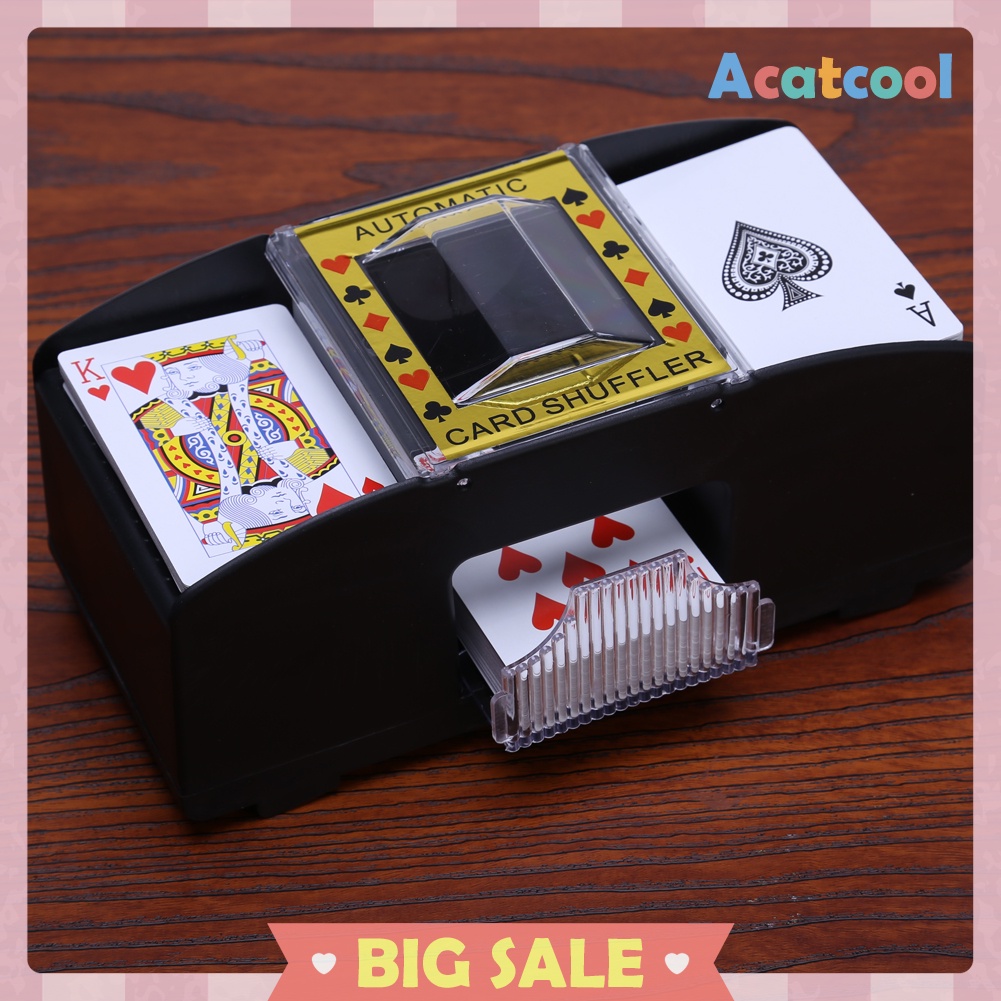 AUTOMATIC PLAYING CARDS SHUFFLER POKER CASINO ONE/TWO DECK CARD SHUFFLE SOR