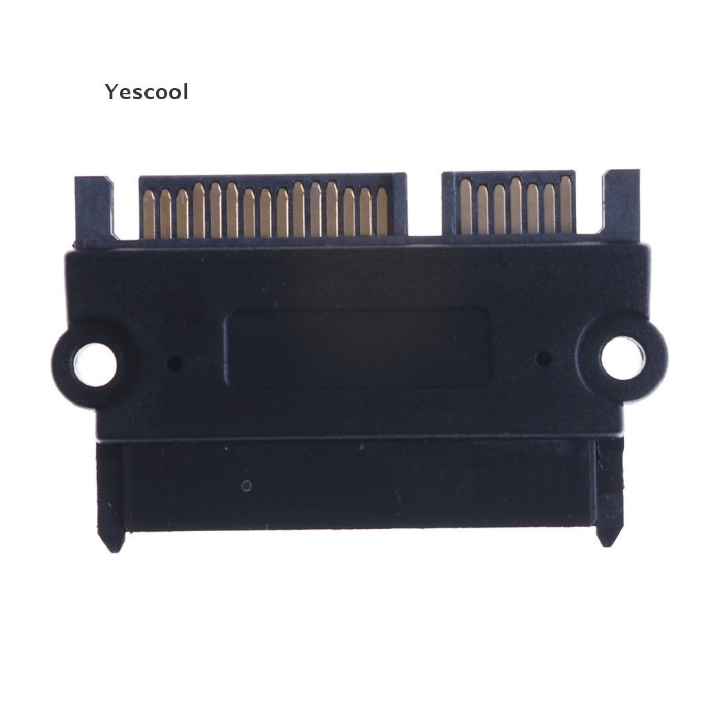 Yescool Adapter Konverter Jack 22Pin 7 + 15pin Male Ke SATA 22Pin Female M / F