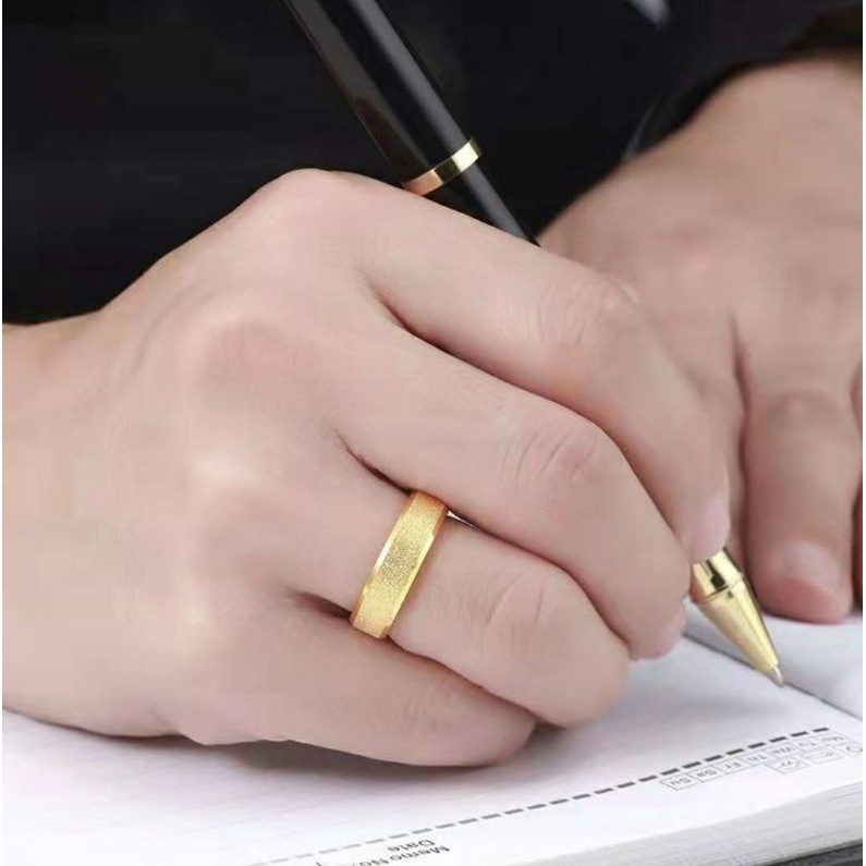 CINCIN TITANIUM  WANITA PRIA LAPIS EMAS ANTI KARAT TERBARU