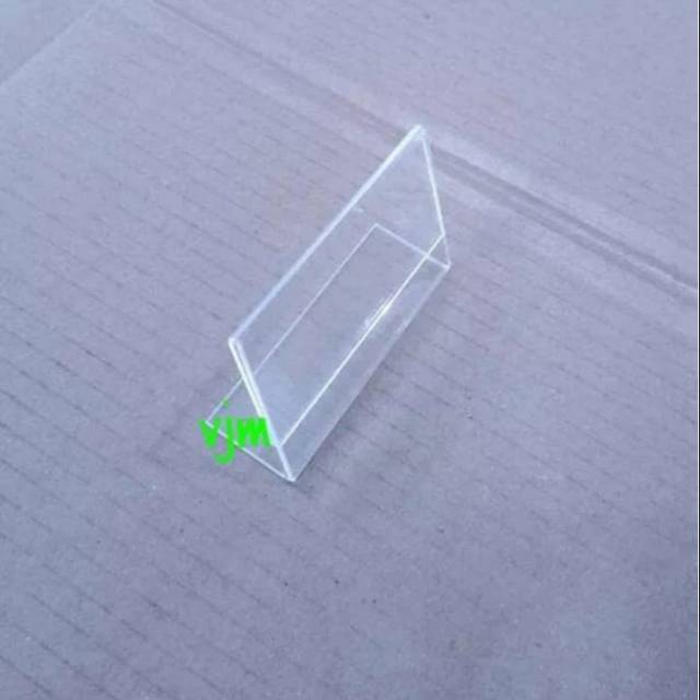 

Name tag akrilik uk 6x9cm / name display/ signage name/ stand acrylic
