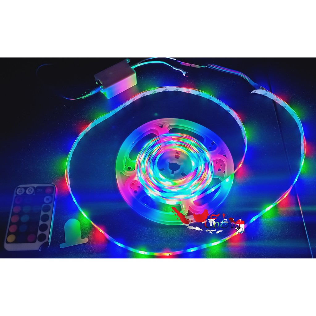 Lampu LED STRIP DENGAN REMOTE SET 5M