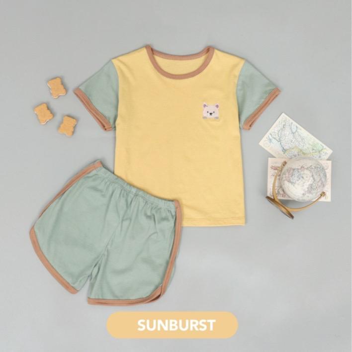 Mooi Retro Tricollor Set New Colors - Setelan Anak