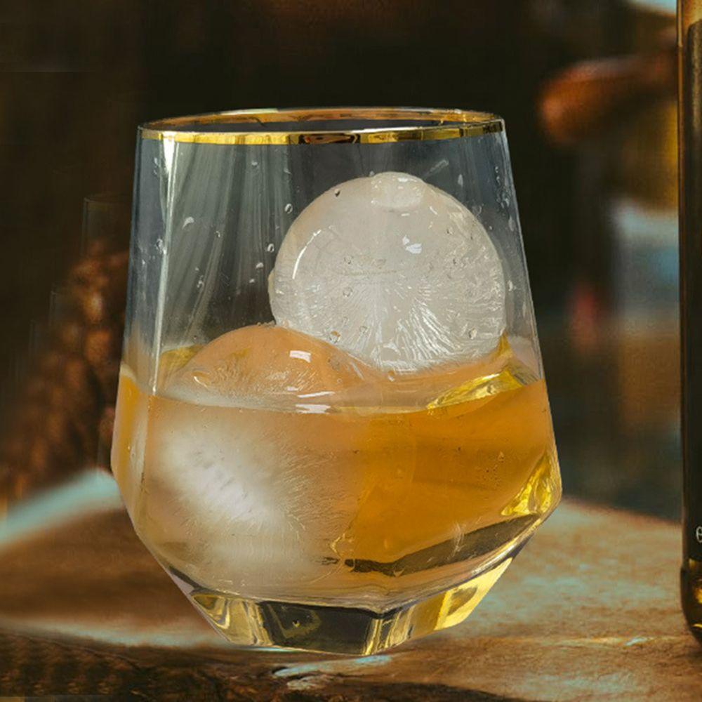 Solighter Pembuat Es Batu Dapat Digunakan Kembali Untuk Whiskey Sphere Silicone Mold Bar 3D Bentuk Berlian