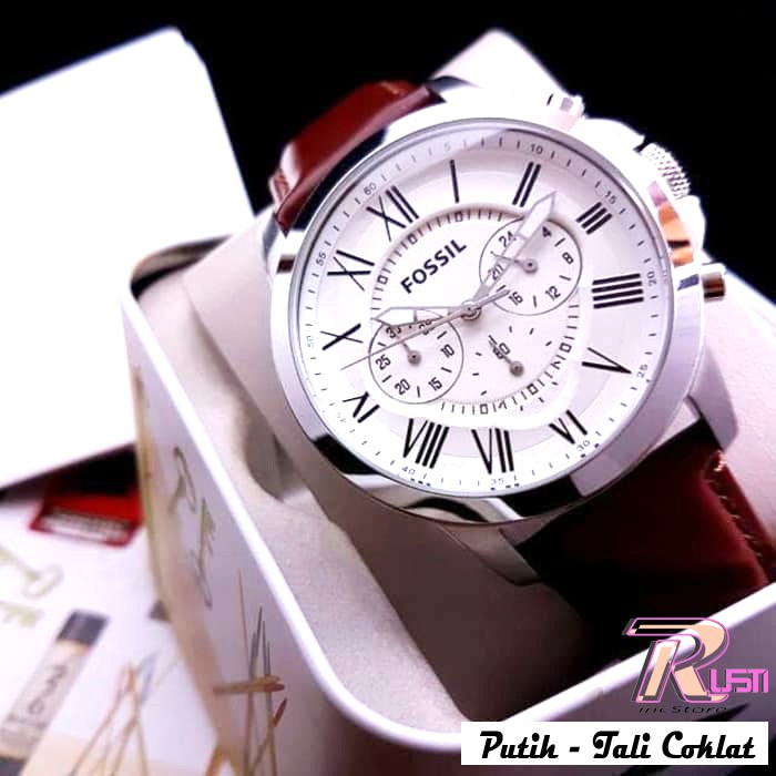 JAM TANGAN PRIA / JAM TANGAN COWOK / JAM TANGAN  MERK FOSSIL ( 4,5 cm ) Type : FS 4990 Baterai /