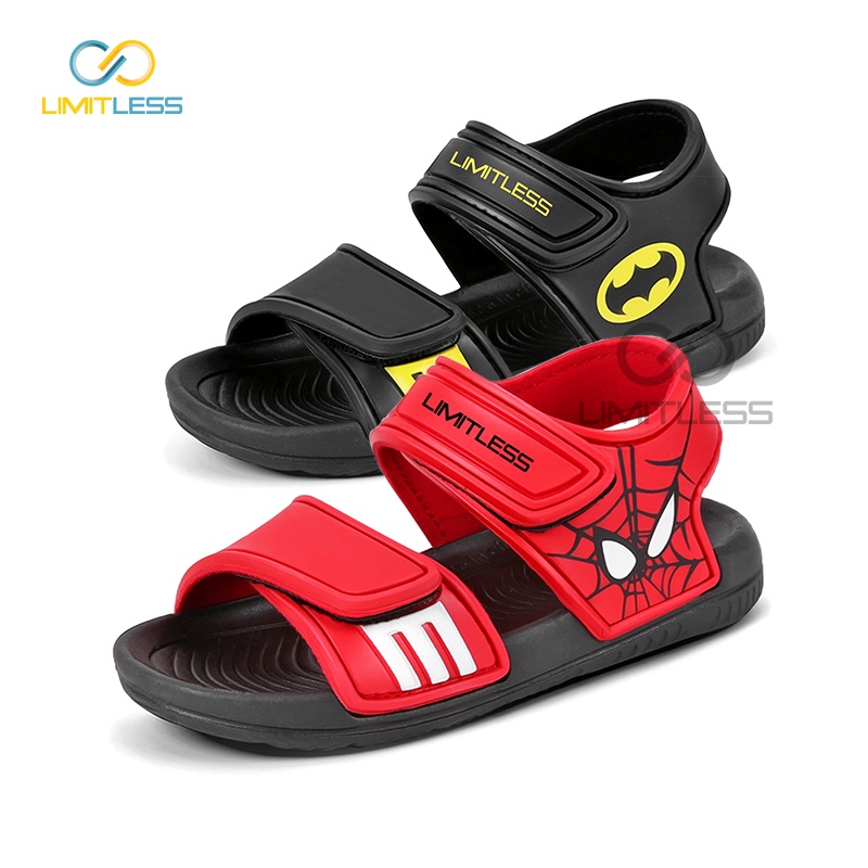 Sandal Anak Laki Laki Limitless Sendal Gunung Anak Cowok  Balita Karakter Ringan Lentur Sepatu Sandal Anak Cowok Spiderman Batman