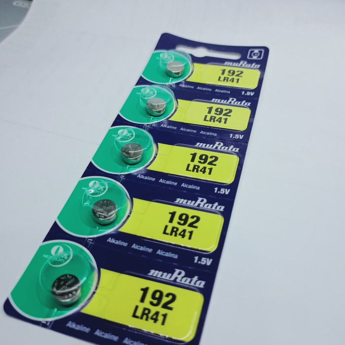 thumbnail image 2 of Murata Alkaline Coin Cell Batteries – LR41, LR43, LR44, LR1120, LR1130 (Lot Options Available) 2 of 6