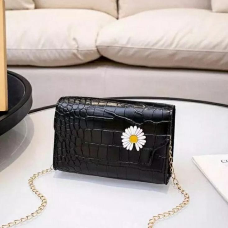 Belanja Hore-- Tas Slempang Wanita Sling Bag Flowers Daisy Korean Kekinian Termurah