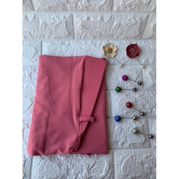 [Original Aldhans] BERGO PAD•• Jilbab instan Jersey•• Bergo jersey••hijab instan jersey-Pink