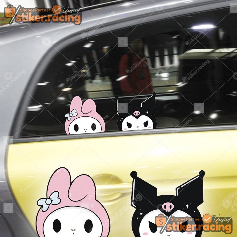 STIKER  Melody KT STIKER KACA SAMPING BELAKANG STIKER MOBIL KEREN LUCU