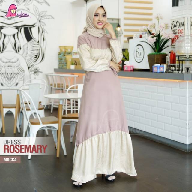 Pusat Busana Muslim Miulan ROSEMARY Dress Miulan Terbaru Pusat Gamis Muslimah bahan Katun Premium Or