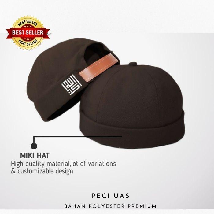 COD-Topi Pria Dewasa Original Model Baru Peci UAS (Miki Hat) Logo Kaligrafi Muslim Kualitas Import