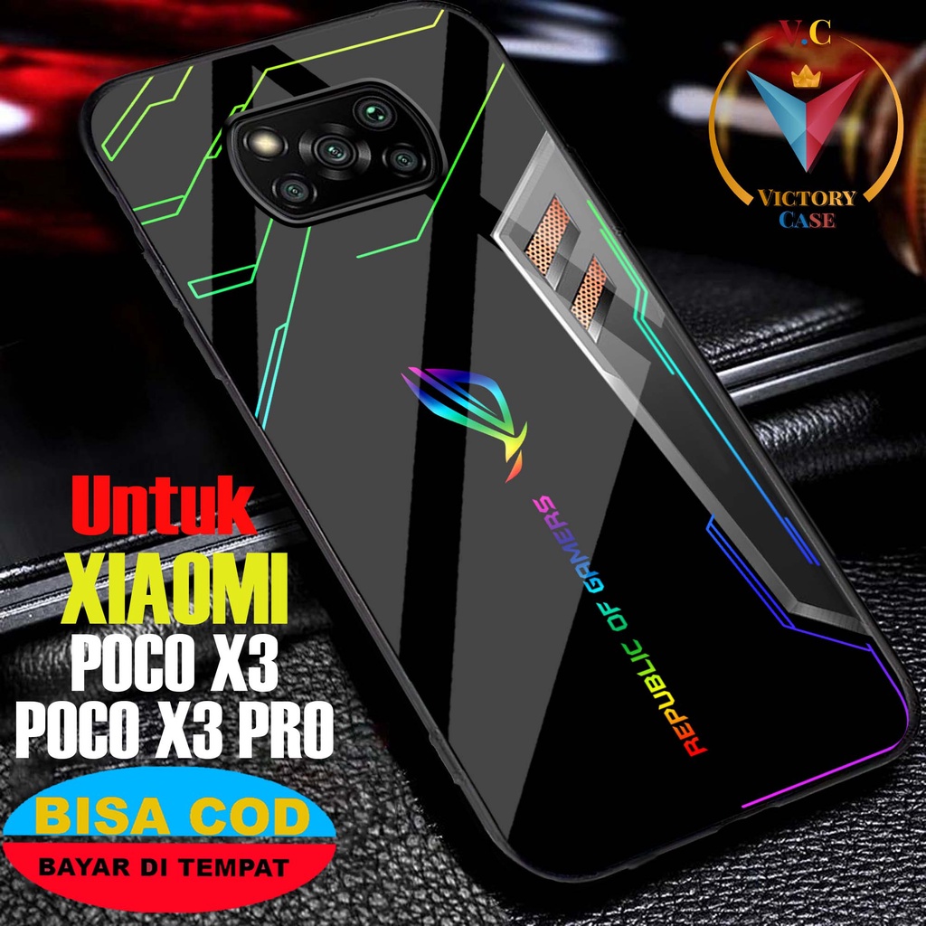 Case Xiaomi POCO X3 POCO X3 PRO POCO X3 NFC Victory Case [ ROG ] Case Hp Glossy Casing Hardcase Soft