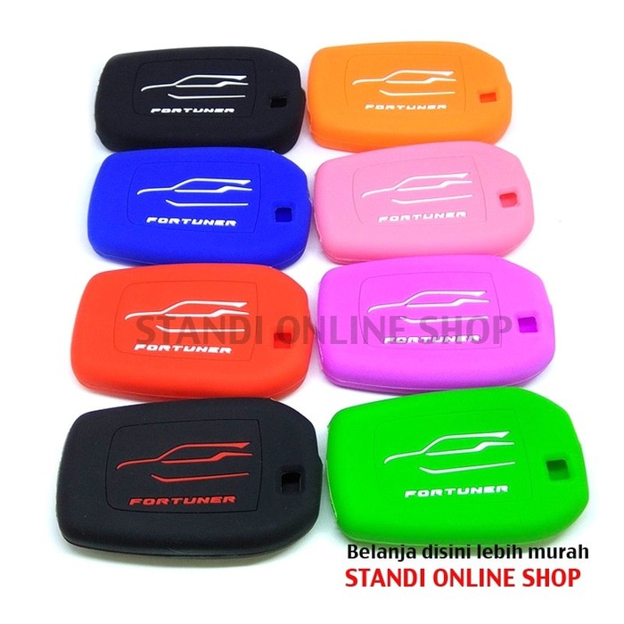 Kondom Kunci Silikon Remote Sarung Remote Toyota All New Fortuner Merah