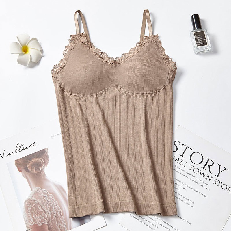 Tank Top Bra Pakaian Dalaman Wanita TankTop-Coklat