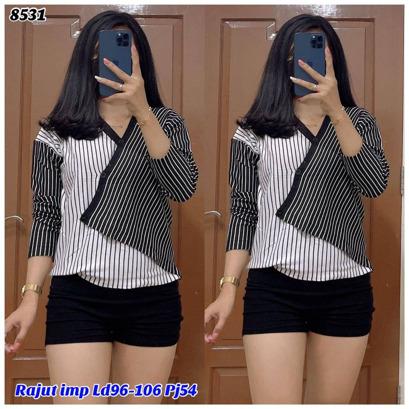 Atasan Lengan Panjang rajut import