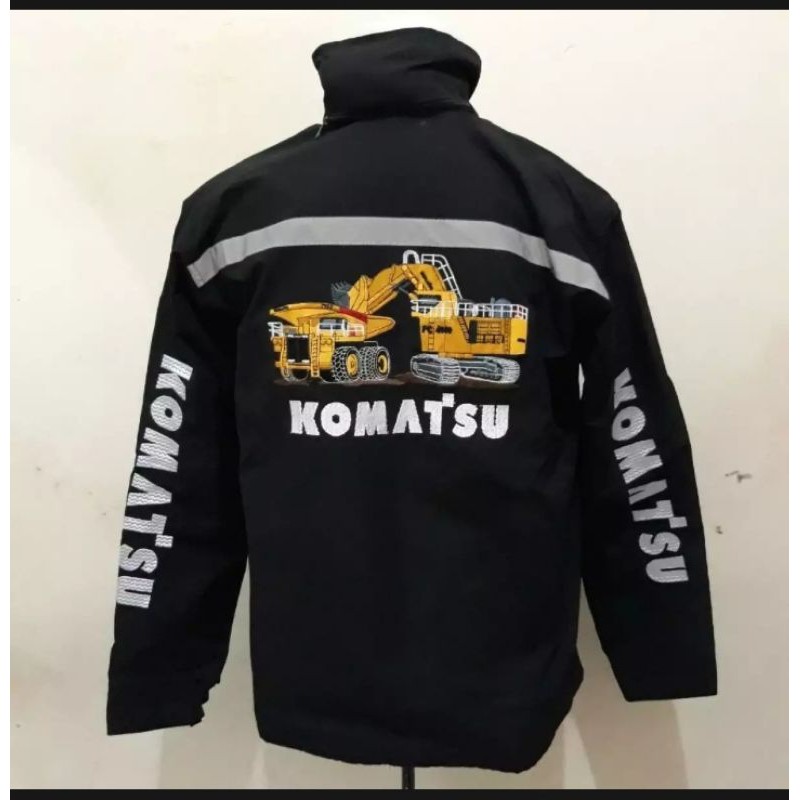 jaket / jaket komatsu loding / alat komatsu / alat berat / jaket alat berat / jaket paling murah