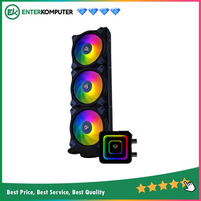 PRIME POLAR 360T V2.0 ARGB Liquid Cooler with Rainbow Effect Pump Head