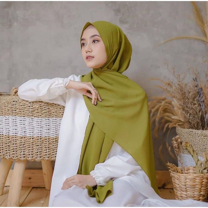 Raudhah Pashmina Cerruty Ceruty Babydoll