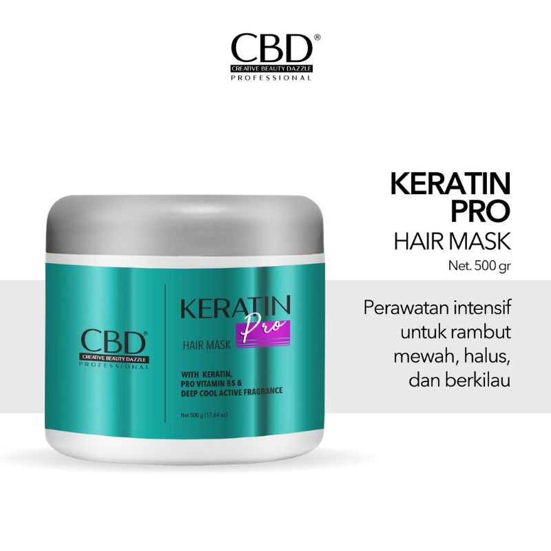 CBD KERATIN Pro HAIR MASK /Masker Rambut Keratin 500gr [Original]