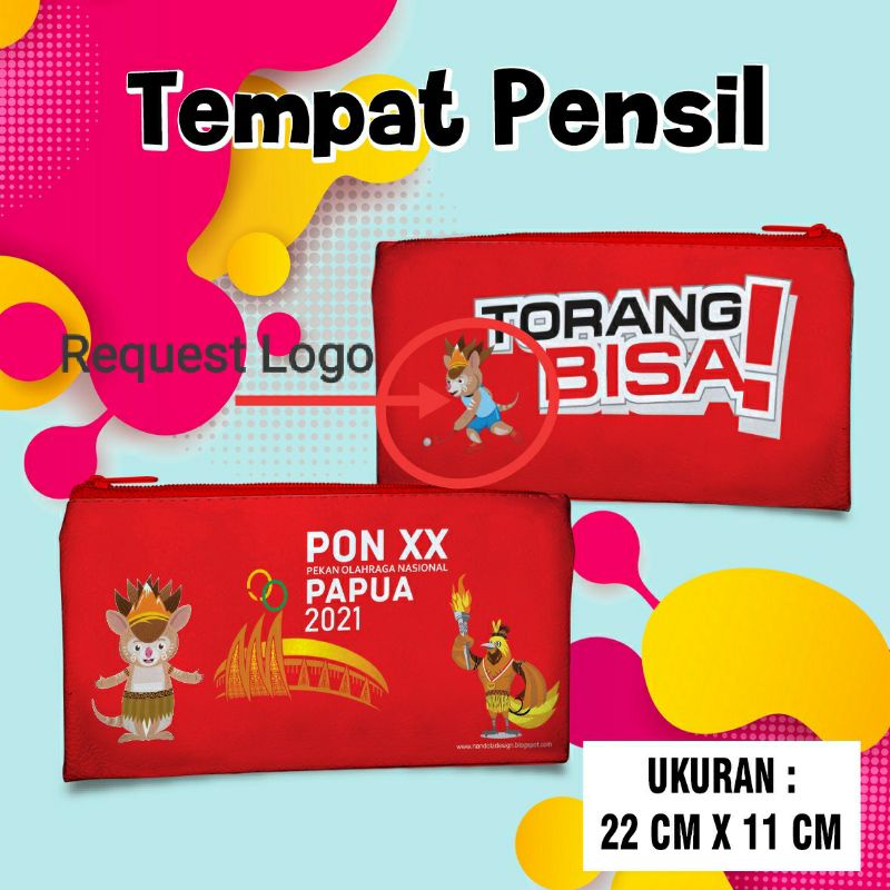 Souvernir Tempat Pensil DBL, PON XX PAPUA &amp; PEPARNAS