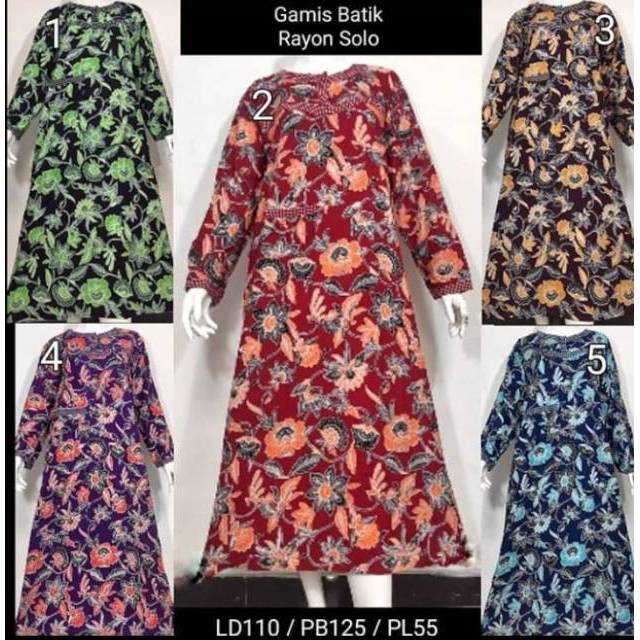 Daster Muslim Batik Murah Meriah Daster Bahan Tebal