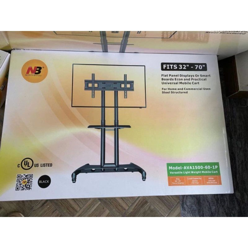 North Bayou AVA1500-60-1P Bracket Standing Monitor 32-65 Inch