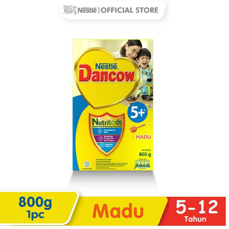 

TERMURAH !! BERHADIAH MENARIK DANCOW NUTRITODS 5+ MADU/VANILA/COKELAT 800gr