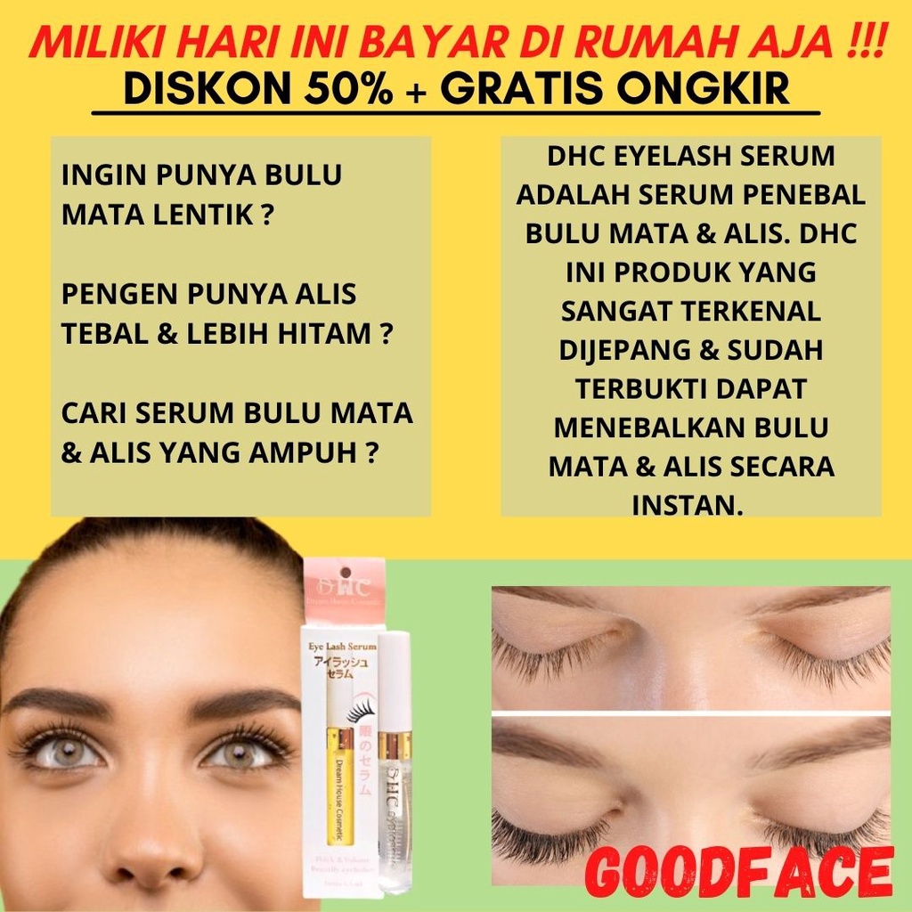 SERUM BULU MATA DHC EYELASH TONIC SERUM PEMANJANG BULU MATA BPOM - PENUMBUH BULU MATA