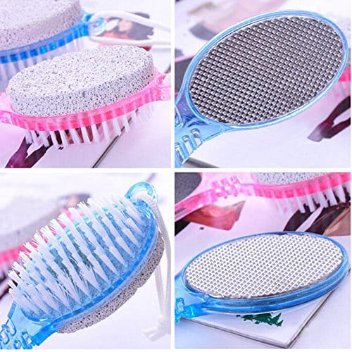 ~ PIYOSHI08 ~ Alat Pedicure Kaki Sikat Batu Apung 4 in 1 Gosok Tumit Tool Foot Brush AF201