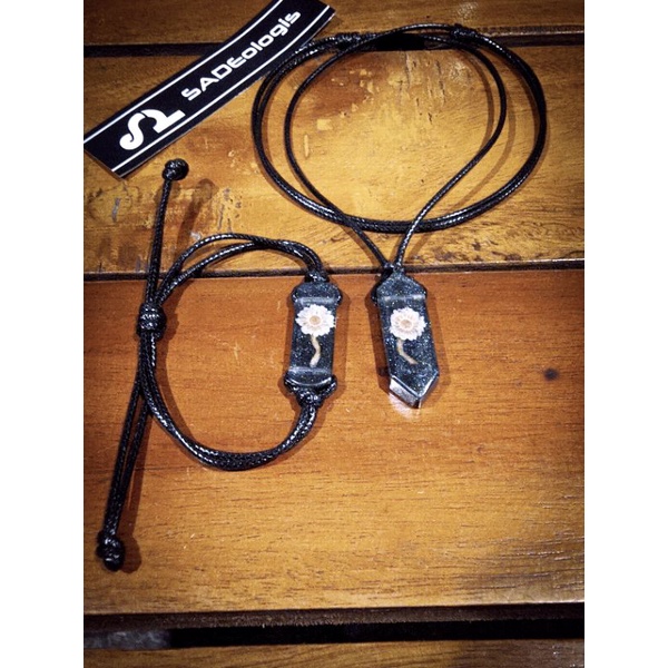 gelang kalung resin / bunga edelweiss / gelang resin / kalung resin