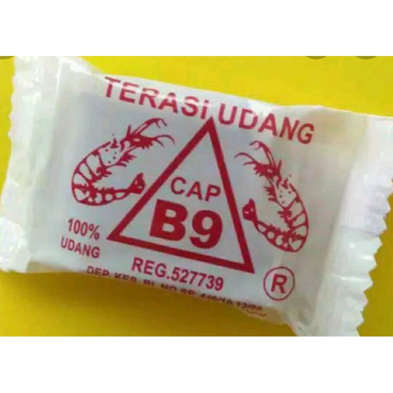 

Terasi Udang Cirebon Cap B9 Kemasan Mini Berat 20 Gram