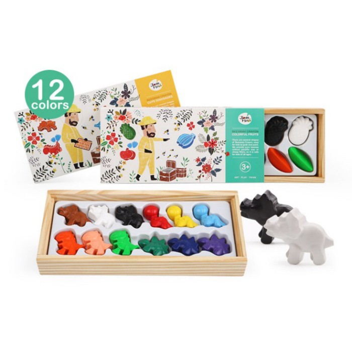 

Dijual Joan miro beeswax crayon mainan edukasi - Motif DINO