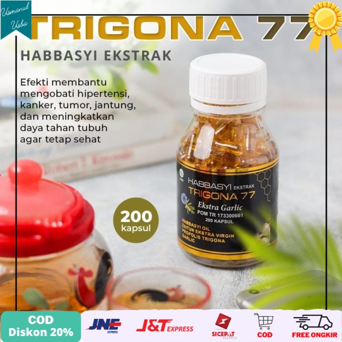 

◾COD◾ Habbasyi trigona 77 isi 200 habbatusauda propolis zaitun garlic