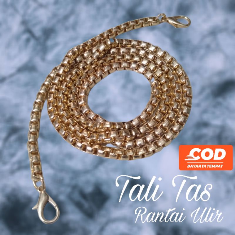 TALI TAS SELEMPANG WANITA MODEL RANTAI ULIR