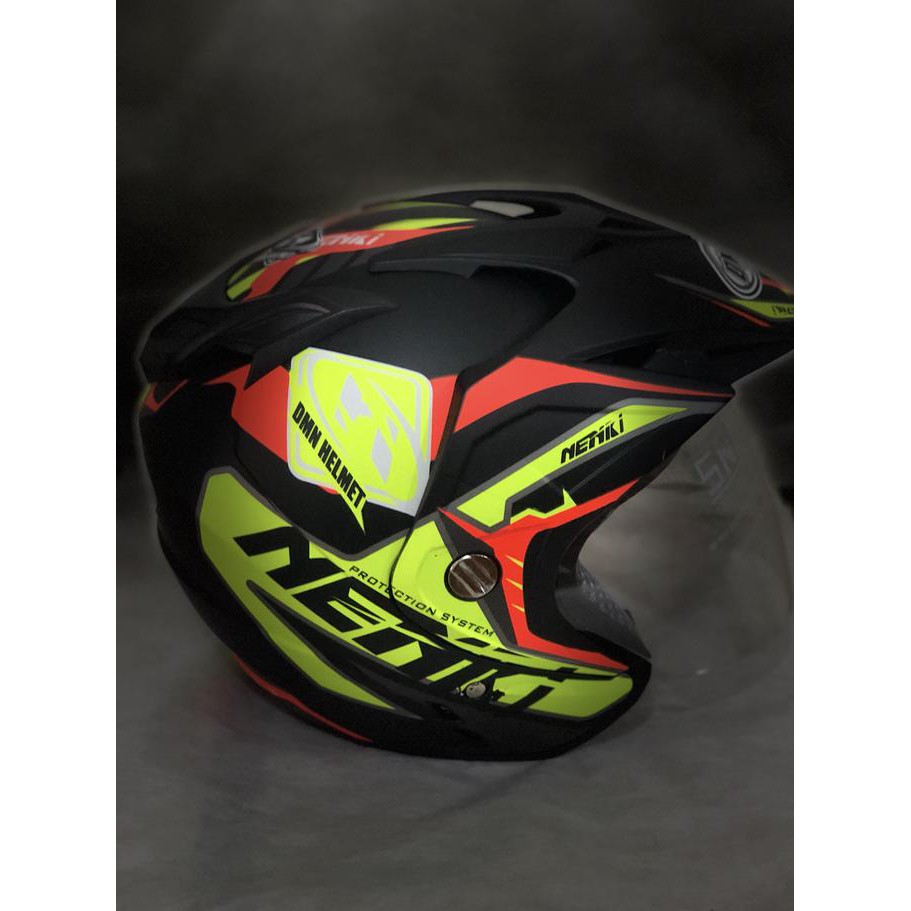 Ready Stok Helm Motor Murah (DMN) - Double Visor - Motif Nenki ON SALE