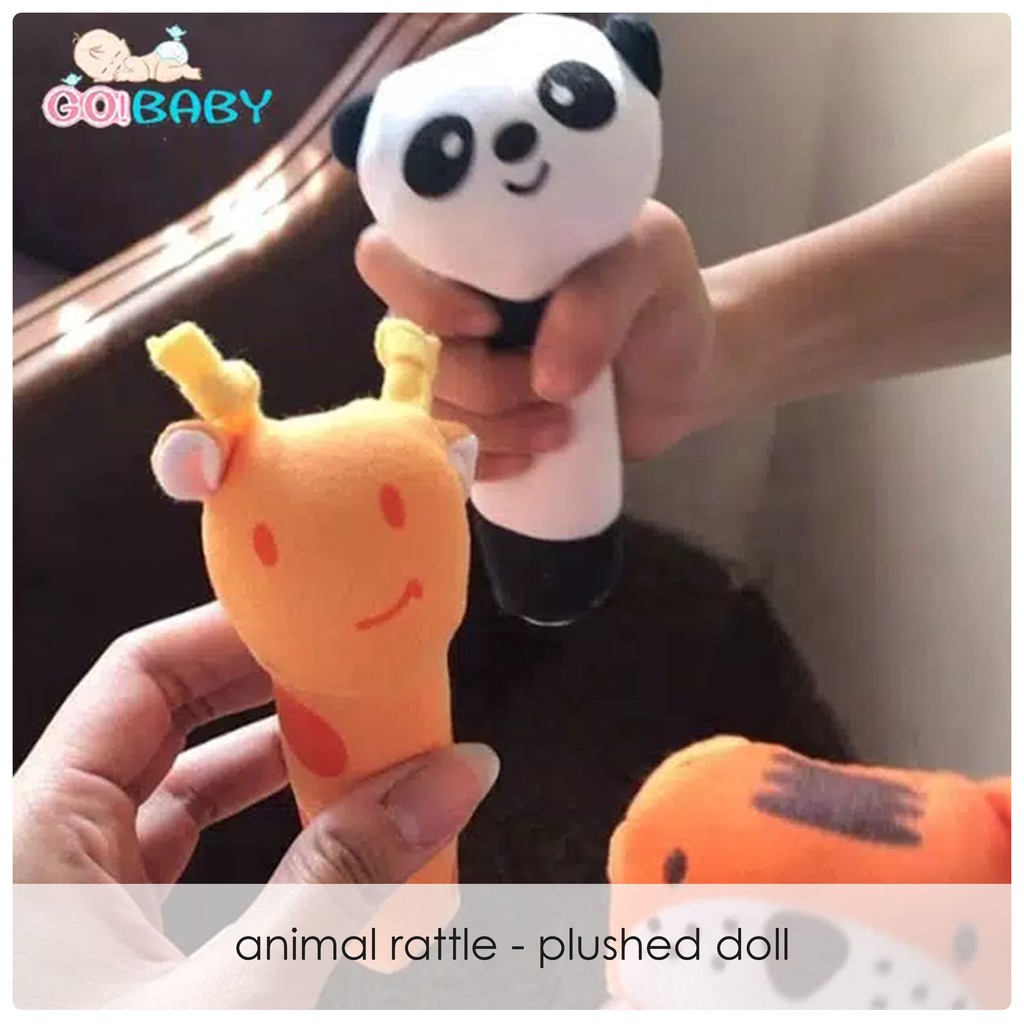 Edufuntoys Animal Rattle Plushie Doll Mainan Bayi Rattle Edufuntoys Animal Rattle Plushie Doll Mainan Bayi Rattle
