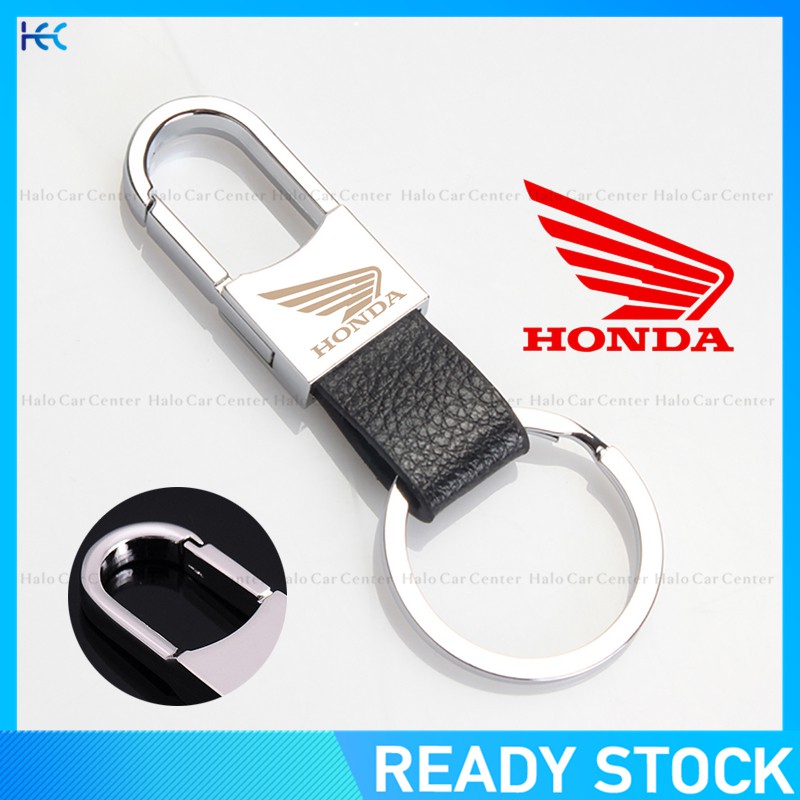 【Ready Stock】 Leather Strap Keyring Motorcycle Keychain Car keychain for car
